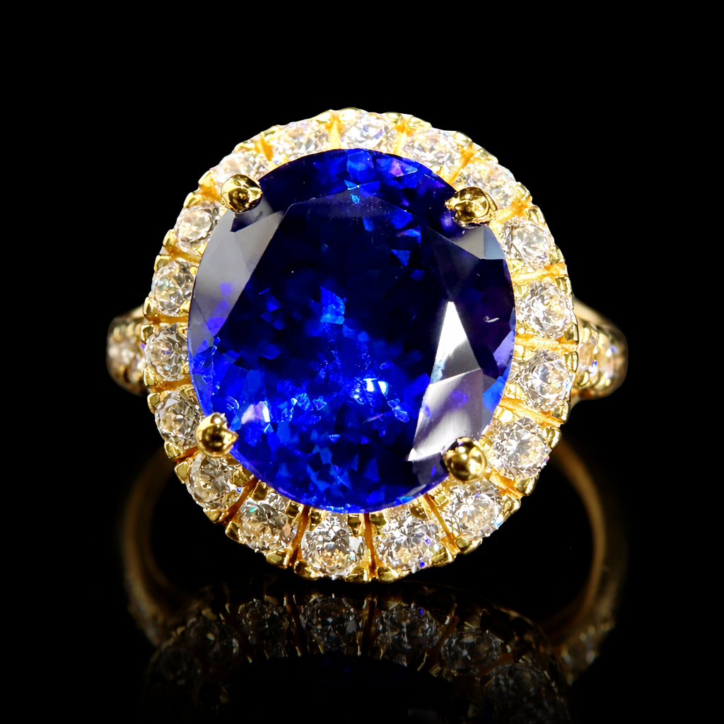 Full Moon Tanzanite Ring